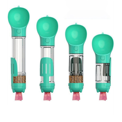 Plastic Storage Food Function Outdoor Dog Travel Bottle With Garbage Bag box 300ml
