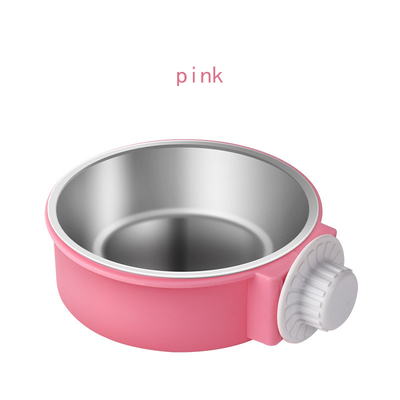 Plastic Pet Feeder Bowls Attach Crate Bowls For Cat Dog Cages