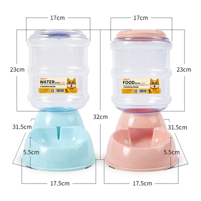 Wet Food Automatic Cat Feeder Bowl With PP Straw Material 3.8L