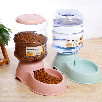 Wet Food Automatic Cat Feeder Bowl With PP Straw Material 3.8L
