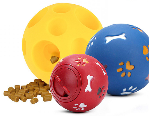 Diameter 7.5cm Pet Chew Toys Rubber Puppies Teething Training Toy