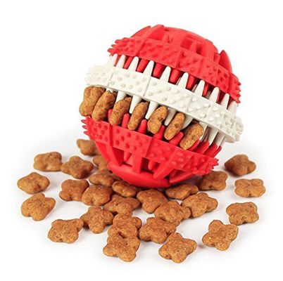 Natural Rubber Pet IQ Puzzle Toy For Dogs Teeth Cleaning Traning