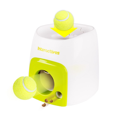 Pet Tennis Ball Launcher Dog Interactive Food Reward Machine