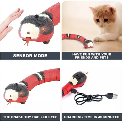 Rubber Interactive Red Cat Pet Teething Chew Funny Toys For Puppies