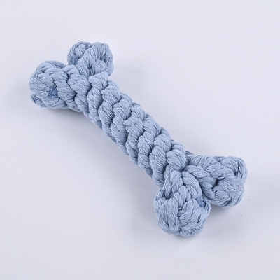 Cotton Rope Bone Dog Toy For Tooth Cleaning Anti Biting Dog Bones For Aggressive Chewers