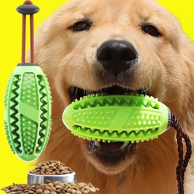 Bite Resistant Dog Slow Feeder Ball Molar Stick With Thorn TPR Food Leakage Device
