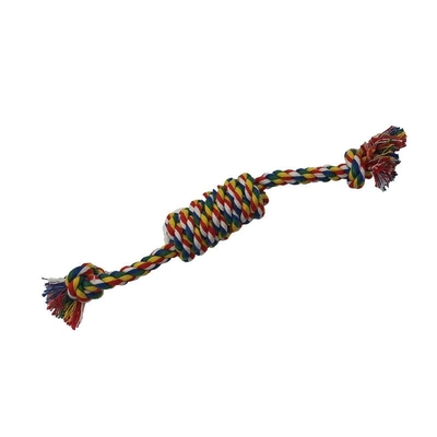 Cotton Rope 3 Piece Dog Frisbee Toy Teddy Puppy Knot Bite Ball