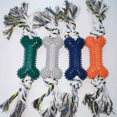 Cotton Rope Rubber Pet Chew Toys For Small Medium Large Dogs