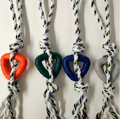 Cotton Rope Rubber Pet Chew Toys For Small Medium Large Dogs