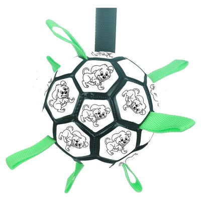 Multifunctional Outdoor Interactive Soccer Ball Toy For Dog Nibbling Training Rope