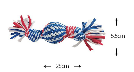 Cotton Rope Tug Pet Chew Toys For Aggressive Chewers Teething
