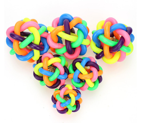 Multi Function Rubber Tennis Balls Pet Chew Toys For Dog Training Interactive