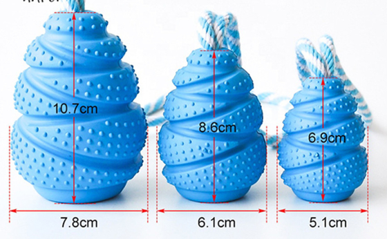 Natural  Rubber Water Fetch Soft Pet Ball Toys For Large / Small Dogs