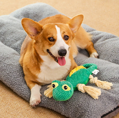 Rope Legs Plush Stuffed Pet Chew Toys For Heavy Chewers