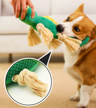 Rope Legs Plush Stuffed Pet Chew Toys For Heavy Chewers