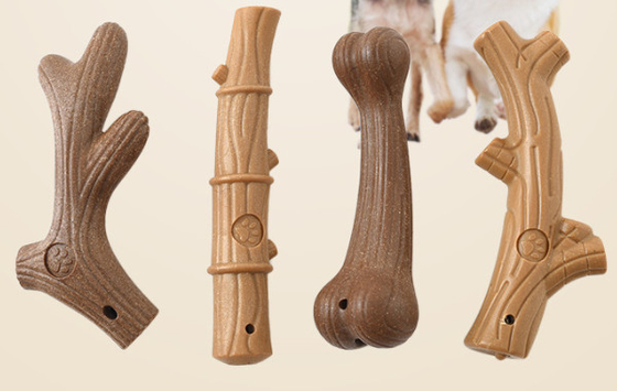 Safe Bone shape Natural Rubber Pet Chew Toys Non Toxic