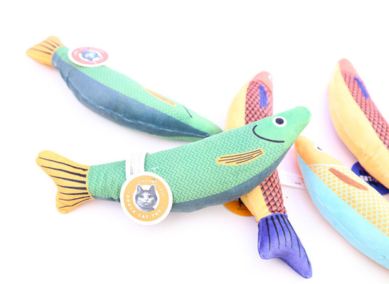 Creative Natural Catnip Kitten Flippy Fish Cat Toy For Indoor Boredom
