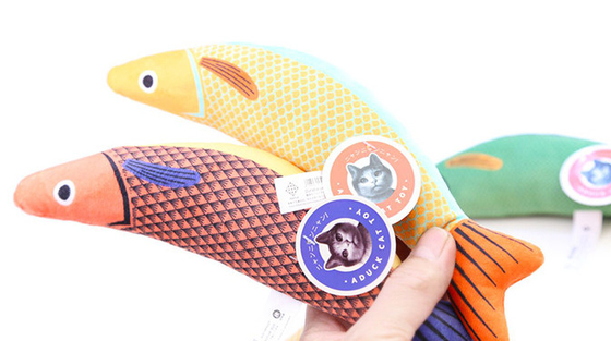 Creative Natural Catnip Kitten Flippy Fish Cat Toy For Indoor Boredom