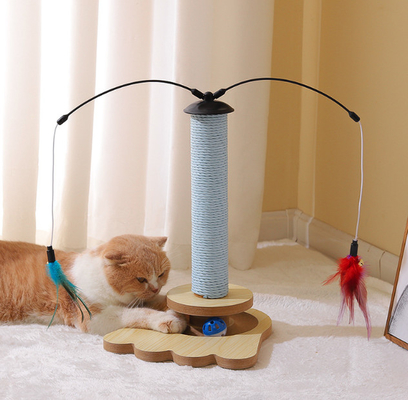 Interactive Cat Scratcher With Tracking Interactive Toys Vertical Scratcher For Indoor Cats