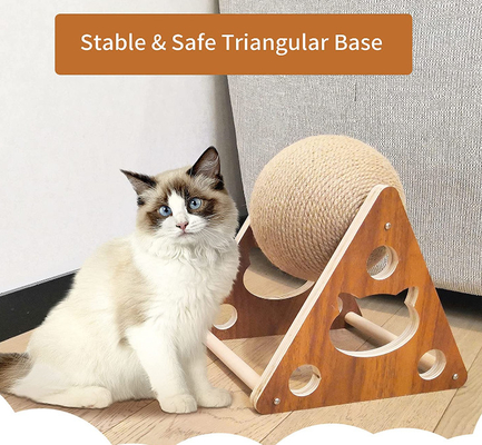 Natural Sisal Built-In Bell Ball Cat Scratcher Eco Friendly
