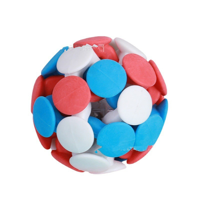 Macarone Tricolor Woven Cat Bell Ball Laser Pointer Cat Toy Round