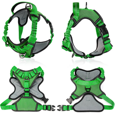 Adjustable Nylon Dog Harness For Puppy Training Easy Control Handle