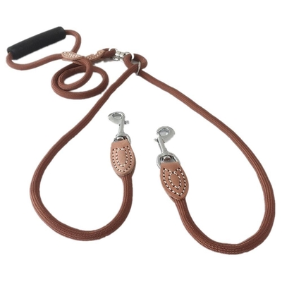 Nylon Double Hook Pet Traction Rope Small Medium Dog Walking Rope