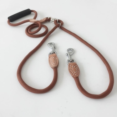 Nylon Double Hook Pet Traction Rope Small Medium Dog Walking Rope