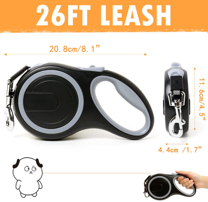 Extendable Dog Lead Quick Release Dog Lead Free Anti-Bite Nylon Tape for Large Dogs