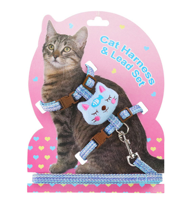 Adjustable Cat Harness Lead Escape Proof For Small Large Cats
