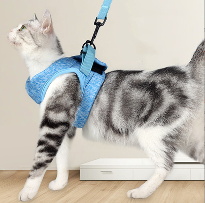 Soft Reflective Adjustable Small Cat Harness And Lead For Walking Escape Proof Cat