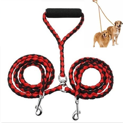 Anti Entanglement Pet Traction Rope Double Dog Walking Rope