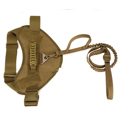 Adjust Explosion Proof Flexible Dual Handle Dog Leash Nylon Tactical Dog Rope
