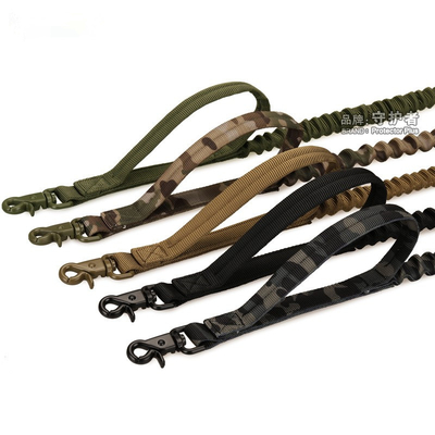 Adjust Explosion Proof Flexible Dual Handle Dog Leash Nylon Tactical Dog Rope