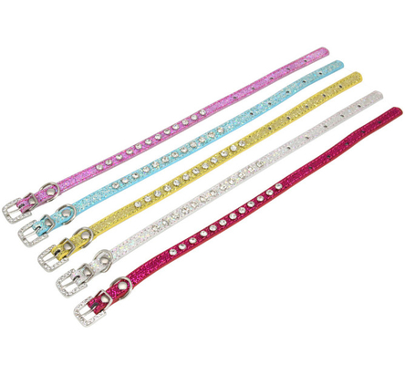 Necklace Crystal Diamond Elastic Xs Kitten Collar Pendant For Puppy Kitten