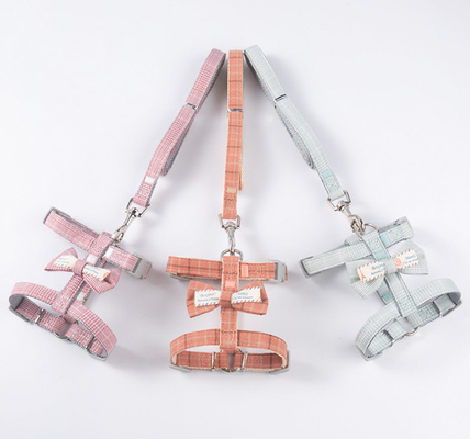 Soft Nylon Escape Proof Adjustable Cat Hiking Harness For Kittens Small Animals