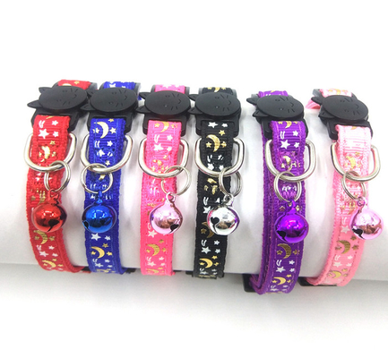 Nylon Adjustable Small Kitten Collars Solid Safe For Pet Indoor