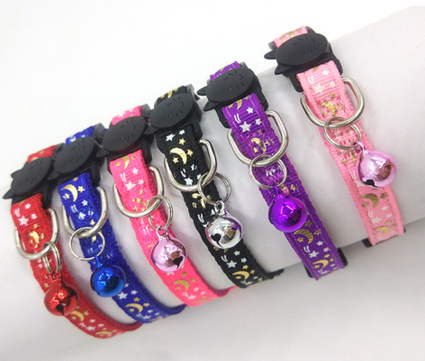 Nylon Adjustable Small Kitten Collars Solid Safe For Pet Indoor