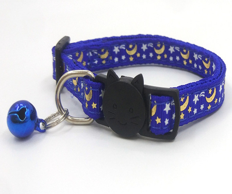 Nylon Adjustable Small Kitten Collars Solid Safe For Pet Indoor