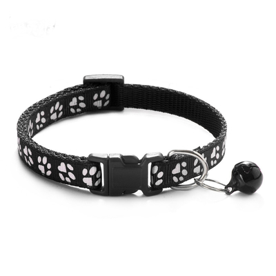 Footprint Cat Dog Collar Patch Cloth Kitten E Collar With Bell