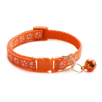 Footprint Cat Dog Collar Patch Cloth Kitten E Collar With Bell