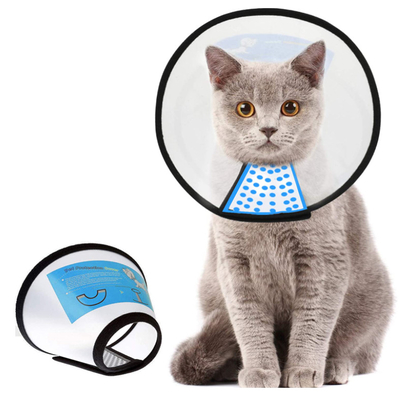 Adjustable Pet Training Collars White Comfy Dog Cat Cone Collar