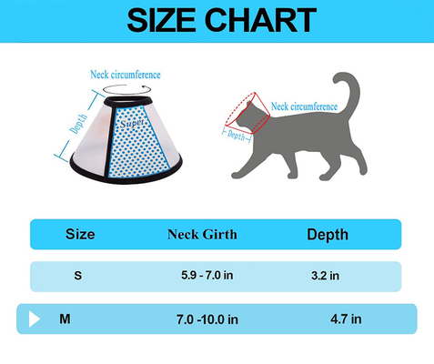 Adjustable Pet Training Collars White Comfy Dog Cat Cone Collar