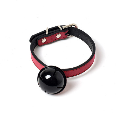 Soft Adjustable Leather Cat Collar With Bell Metal Buckle