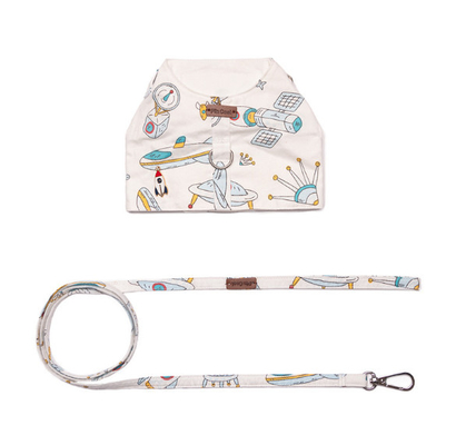 Nylon Adjustable Universal Pet Harness Leash White For Cats
