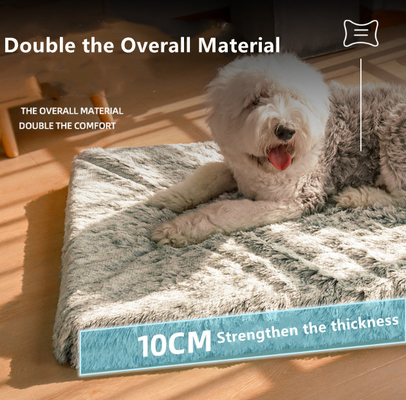 Anti Slip Bottom Fluffy Dog Bed Machine Washable Pet Mattress