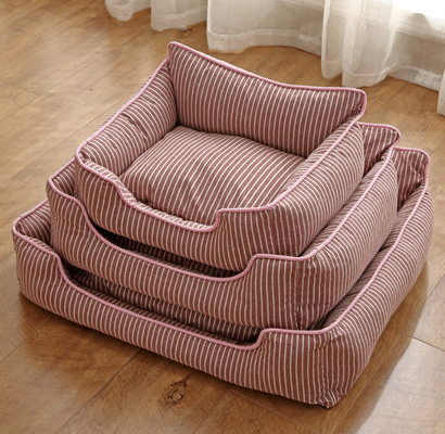 Soft Washable Breathable Rectangle Dog Sleeping Bed Anti Slip Bottom