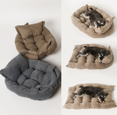 Memory Foam Folding Pet Bed Mat Deformable Square Dog Crate Beds