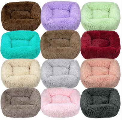 Modern Soft Plush Round Cozy Cave Bed For Cats Small Dogs Snooze Sleeping
