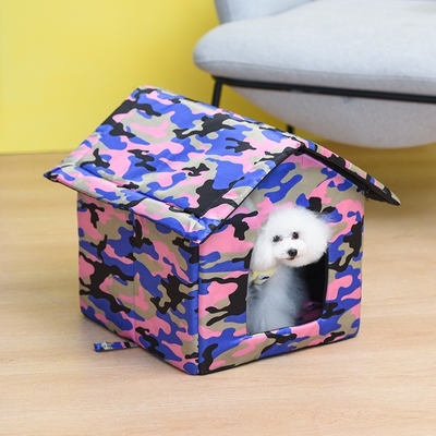 Outdoor Waterproof Oxford Cloth Non Slip Pet House Bed For Stray Cat Dog Tent